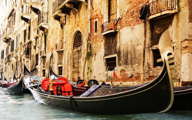 венеция, канал, гондола, venice, channel, gondola