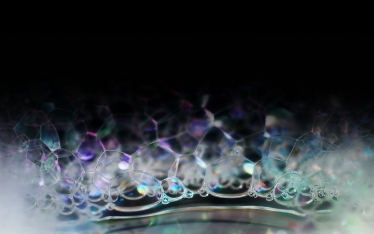 пузыри, блики, пена, крупным планом, bubbles, glare, foam, closeup