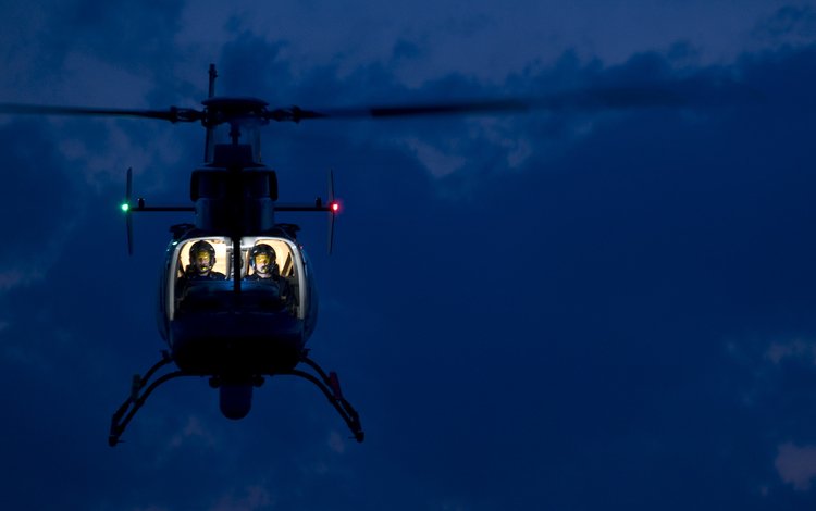 ночь, вертолет, night, helicopter