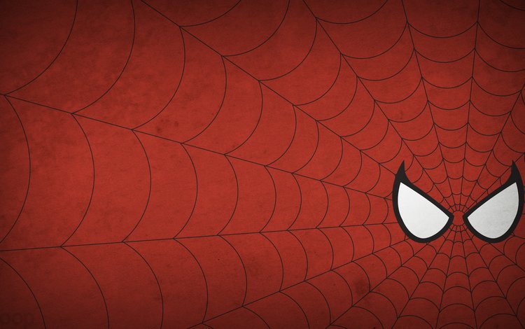 рисунок, минимализм, паутина, человек-паук, человек паук, figure, minimalism, web, spider-man