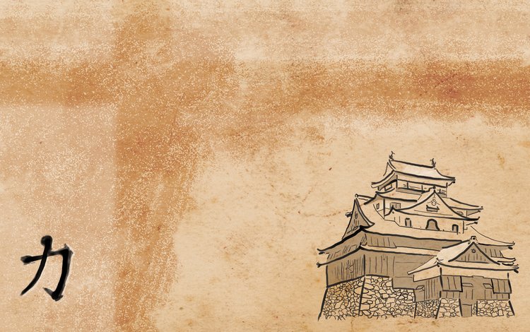 рисунок, япония, форт, figure, japan, fort