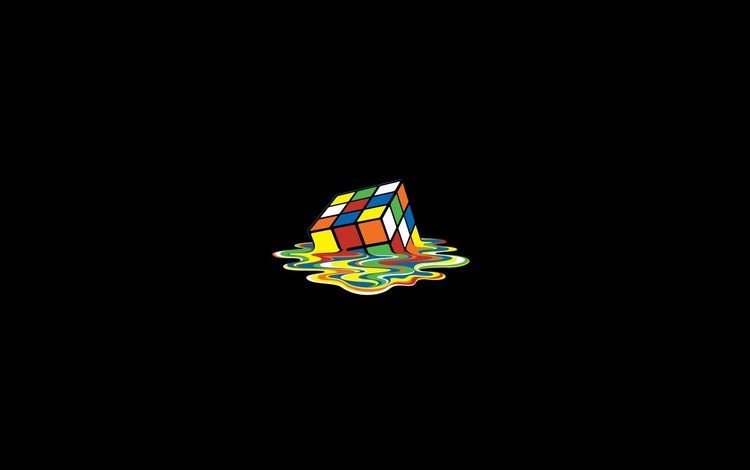 цвета, кубик рубика, плавление, color, rubik's cube, melting