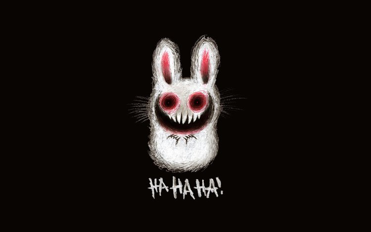 рисунок, зубы, заяц, смех, зловещий заяц, figure, teeth, hare, laughter, ominous rabbit