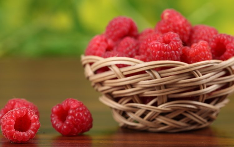 малина, ягоды, корзинка, raspberry, berries, basket