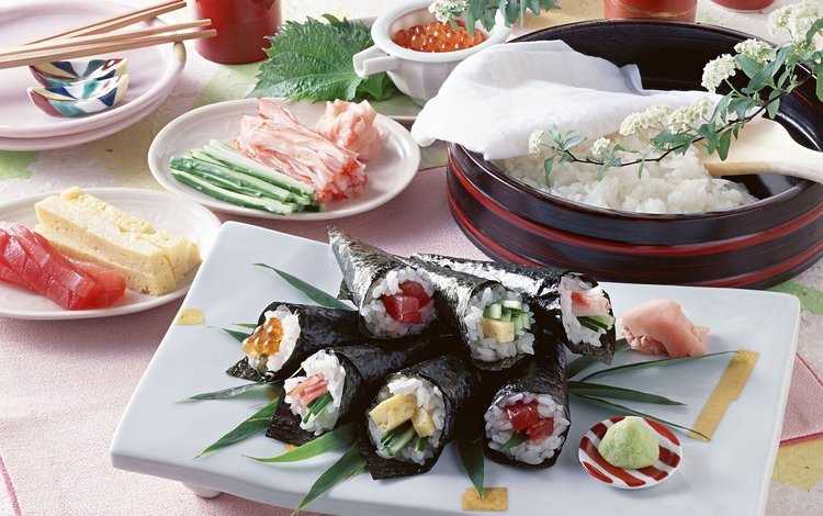 икра, японская еда, рис, блюдо, васаби, caviar, japanese food, figure, dish, wasabi