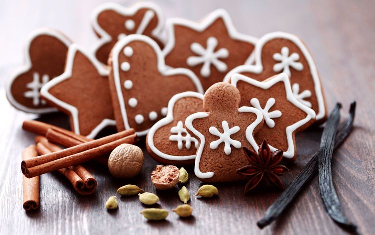 сладости, праздник, печенье, орешки, макаруны, имбирный пряник, sweets, holiday, cookies, nuts, macaroon