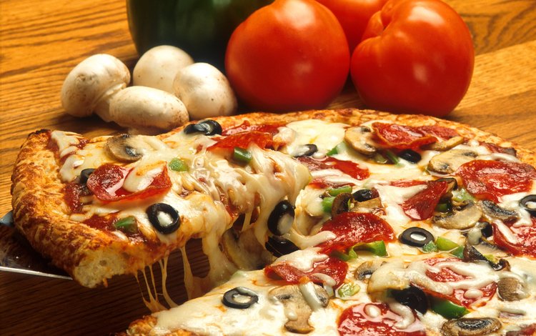 еда, грибы, сыр, вкусно, оливки, пицца, пища, маслины, food, mushrooms, cheese, delicious, olives, pizza