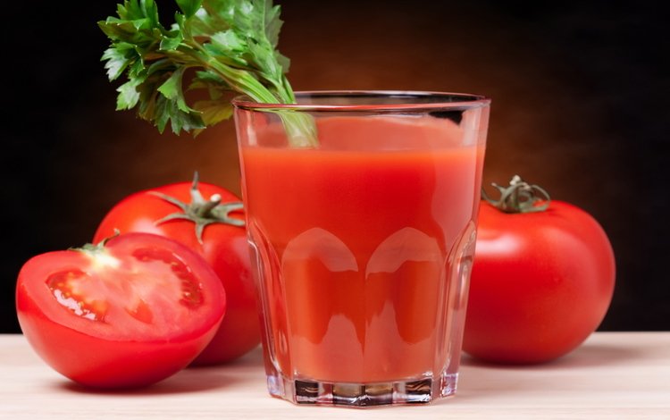стакан, помидоры, томатный сок, сельдерей, glass, tomatoes, tomato juice, celery