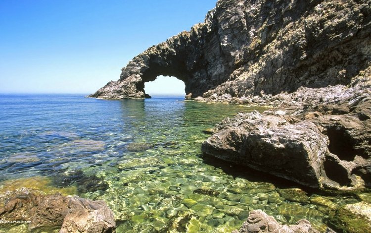 скалы, природа, камни, море, побережье, арка, сицилия, rocks, nature, stones, sea, coast, arch, sicily