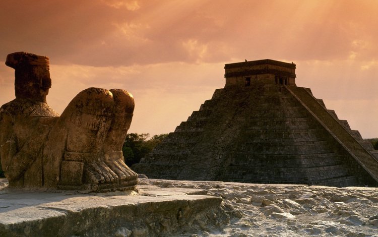 город, мексика, чичен-ица, пирамида кукулькана, цивилизация майя, the city, mexico, chichen itza