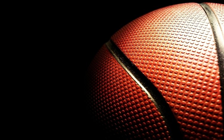 черный фон, мяч, баскетбол, крупным планом, black background, the ball, basketball, closeup