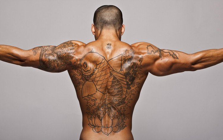 тату, мужчина, рыба, мышцы, красивое тату, tattoo, male, fish, muscle, beautiful tattoo