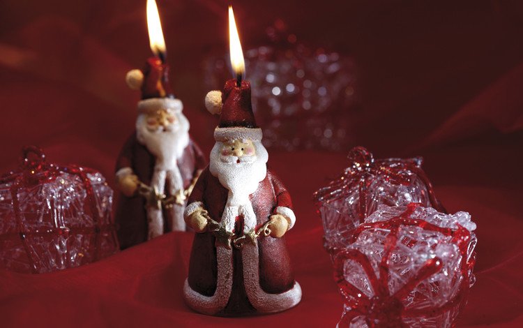 свечи, новый год, подарки, дед мороз, праздник, свечки, candles, new year, gifts, santa claus, holiday, candle
