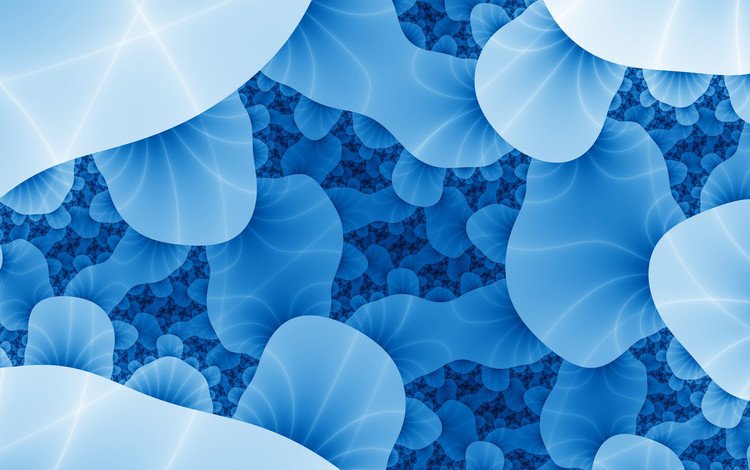 абстракция, фон, синий, бактерии, abstraction, background, blue, bacteria