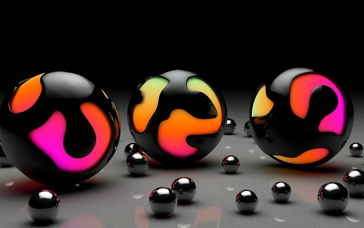 цвета, фон, шарики, сфера, шар, поверхность, 3д, глянцевые, color, background, balls, sphere, ball, surface, 3d, glossy