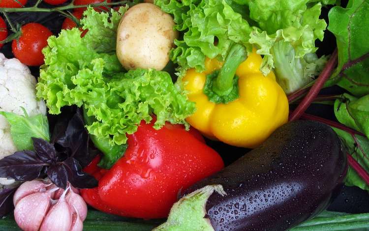 овощи, баклажан, перец, картофель, салат, чеснок, черри, vegetables, eggplant, pepper, potatoes, salad, garlic, cherry