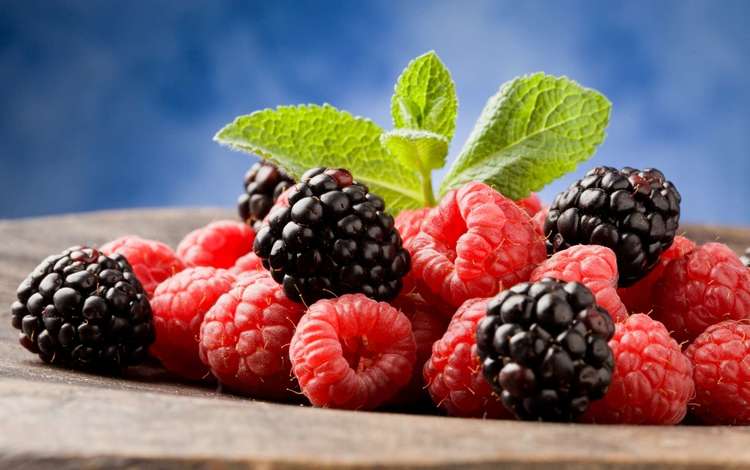 малина, ягоды, ежевика, raspberry, berries, blackberry