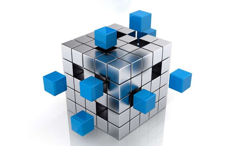 графика, кубики, квадраты, белый фон, куб, 3д, graphics, cubes, squares, white background, cube, 3d