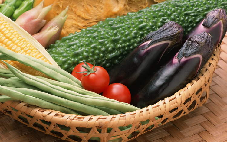 овощи, плоды, корзинка, разные, клубни, vegetables, fruit, basket, different, tubers