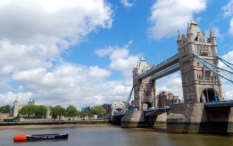 небо, облака, река, мост, лондон, тауэрский мост, london london tower-bridge most, the sky, clouds, river, bridge, london, tower bridge