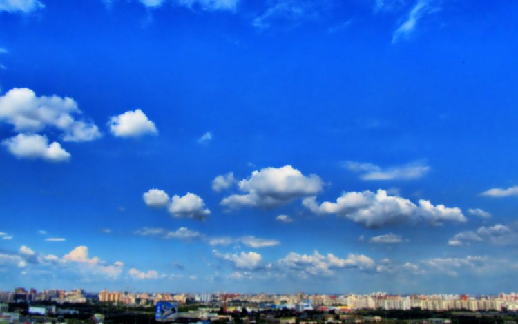 небо, облака, горизонт, город, nebo -gorod -den, городской пейзаж, the sky, clouds, horizon, the city, the urban landscape