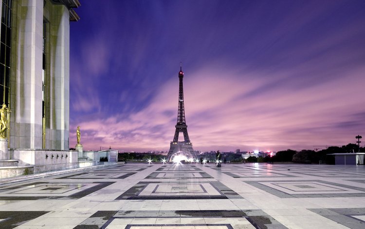 утро, париж, эйфелева башня, morning, paris, eiffel tower
