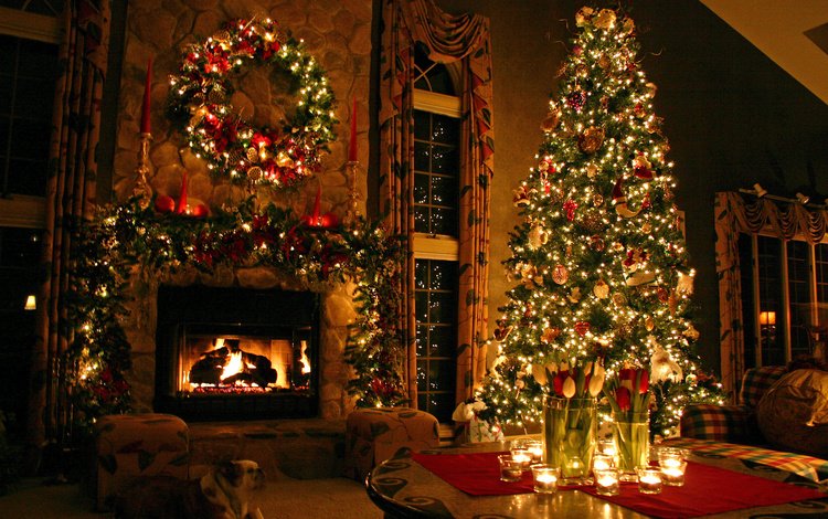 новый год, елка, камин, рождество, елочные игрушки, новогодние игрушки, новогодний шар, new year, tree, fireplace, christmas, christmas decorations, christmas toys, christmas ball