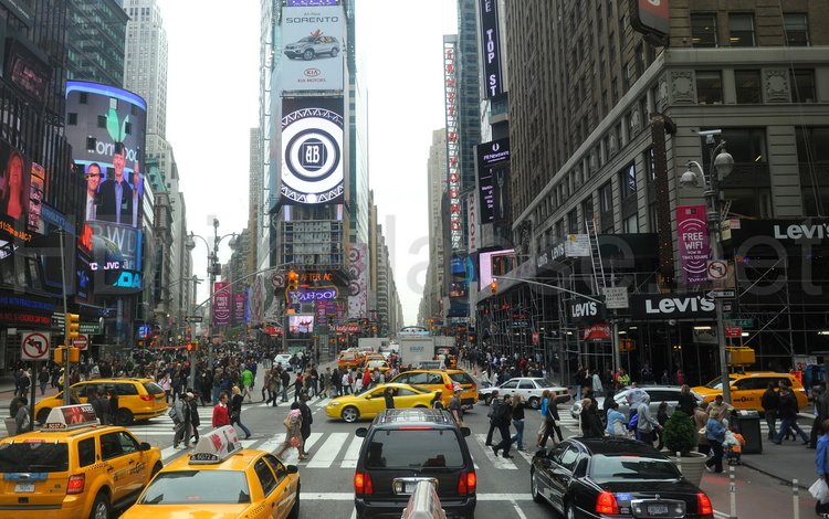 люди, улица, сша, такси, нью - йорк, people, street, usa, taxi, new york