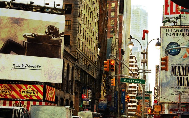 нью-йорк, бродвей, new york, broadway