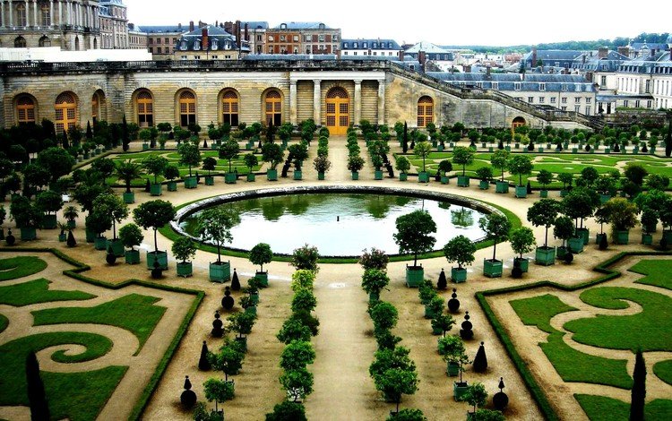 вид, сад, архитектура, дворец, франция, версаль, view, garden, architecture, palace, france, versailles