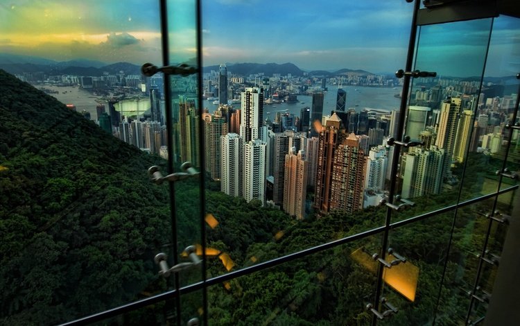 вид сверху, гонконг, the view from the top, hong kong