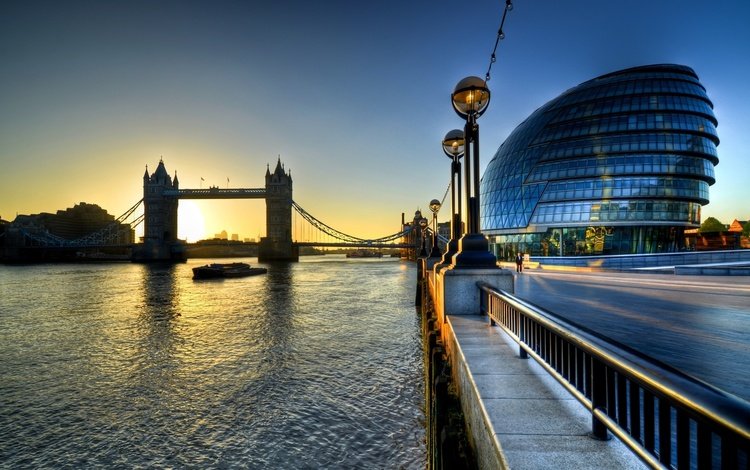 река, лондон, темза, город, набережная, river, london, thames, the city, promenade