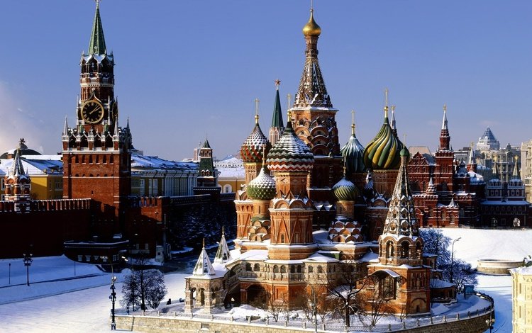 снег, зима, москва, кремль, красная площадь, snow, winter, moscow, the kremlin, red square