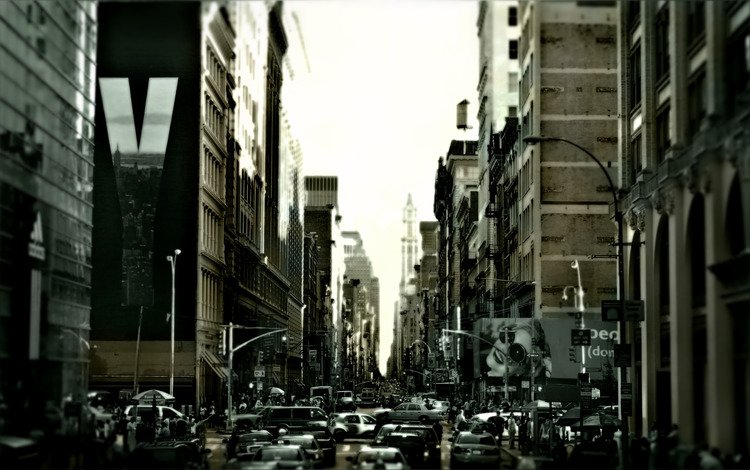 чёрно-белое, улица, нью-йорк, black and white, street, new york