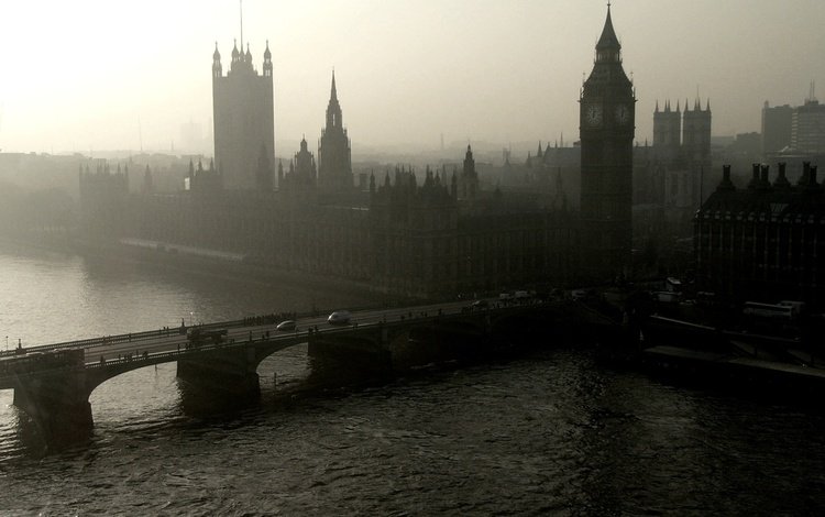 панорама, лондон, город, вестминстерский дворец, panorama, london, the city, the palace of westminster