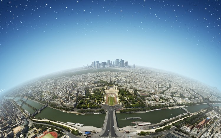 панорама, париж, франция, panorama, paris, france