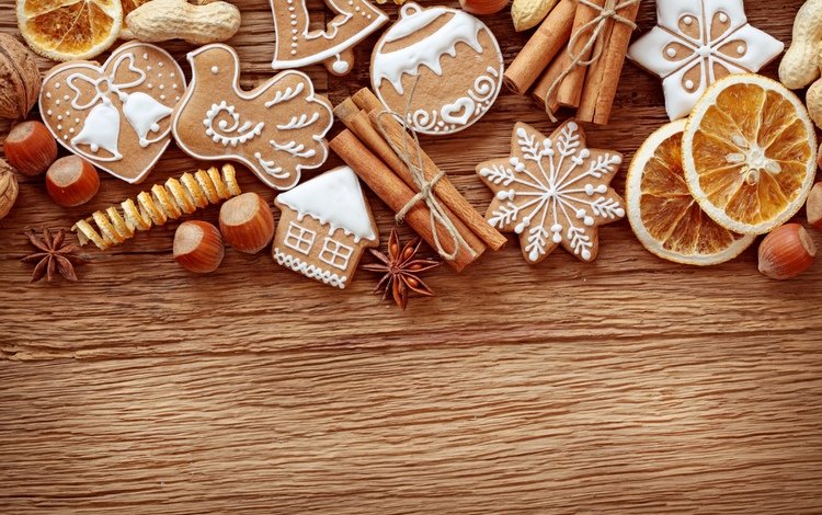новый год, анис, корица, рождественское печенье, праздник, рождество, сладкое, печенье, выпечка, орешки, new year, anis, cinnamon, christmas cookies, holiday, christmas, sweet, cookies, cakes, nuts