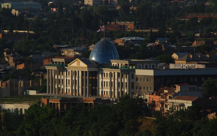 здания, грузия, тбилиси, avlabari presidential palace, building, georgia, tbilisi