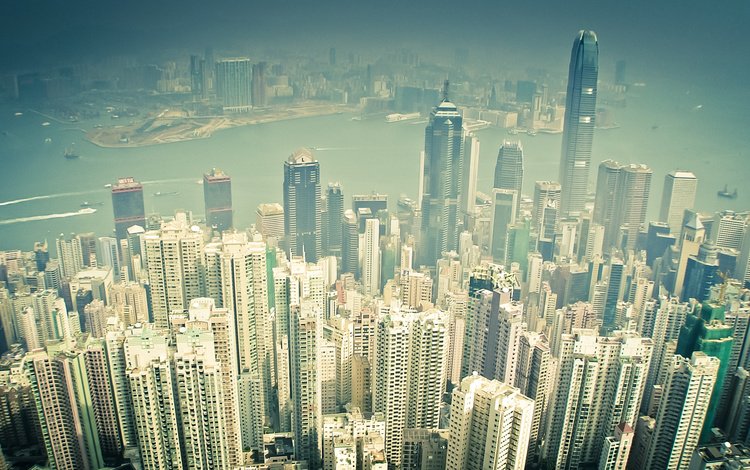 небоскребы, гонконг, skyscrapers, hong kong