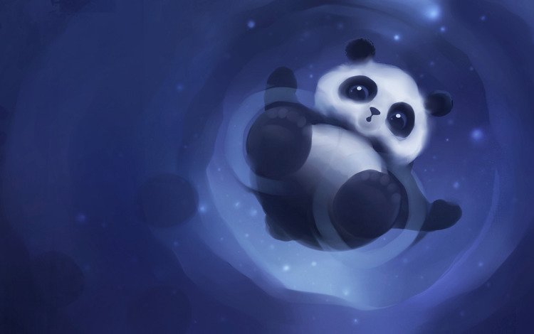 рисунок, панда, няшка, figure, panda, i love it