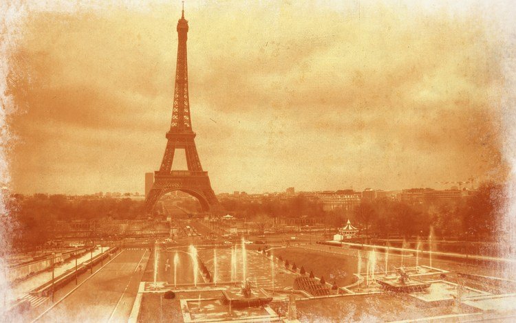 париж, картинка, эйфелева башня, paris, picture, eiffel tower