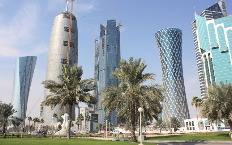 город, здания, катар, the city, building, qatar