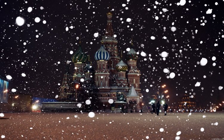 снег, москва, россия, красная площадь, snow, moscow, russia, red square