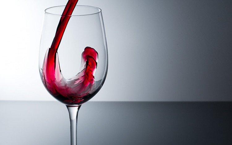 бокал, вино, алкоголь, наливается, красное вино, glass, wine, alcohol, poured, red wine
