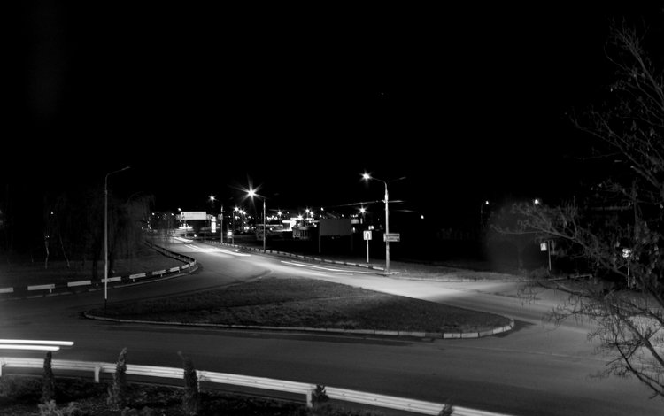 дорога, ночь, фонарь, road, night, lantern