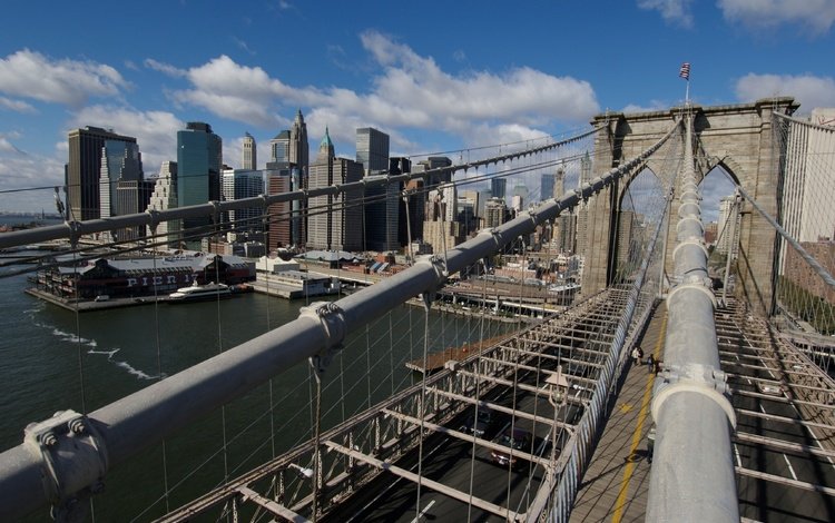 мост, нью-йорк, бруклинский мост, new-york, -brooklyn-bridge, bridge, new york, brooklyn bridge