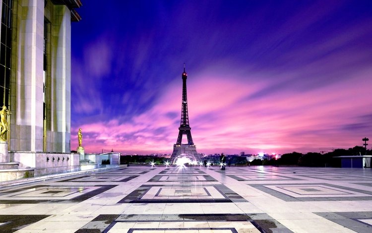 париж, франция, панорама города, paris, france, panorama of the city