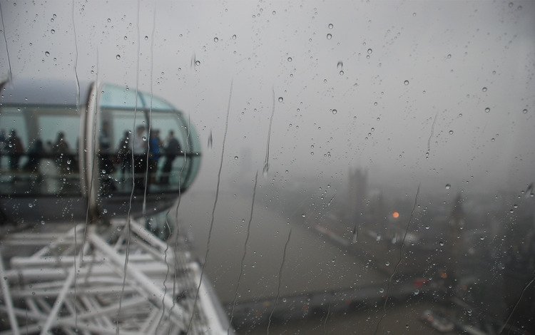 лондон, город, дождь, аттракцион, london, the city, rain, attraction