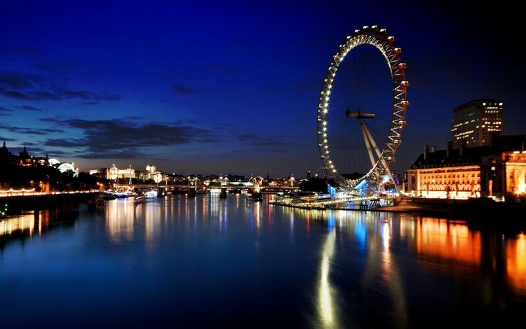 лондон, колесо обозрения, достопримечательности, london, ferris wheel, attractions
