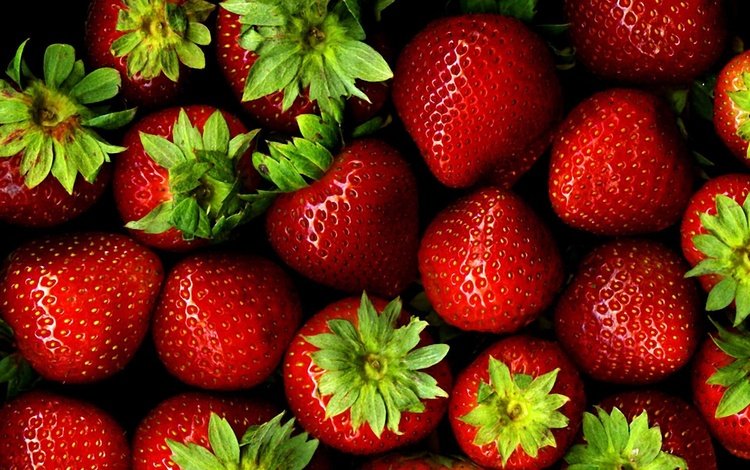 ягода, клубника, спелая, berry, strawberry, ripe